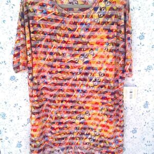 LulaRoe Irma Women's Long Tunic Geometric Print/Multicolor NWT Size S